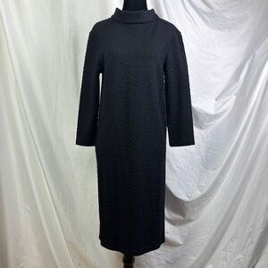 J McLaughlin Shelia dress black cheetah jacquard